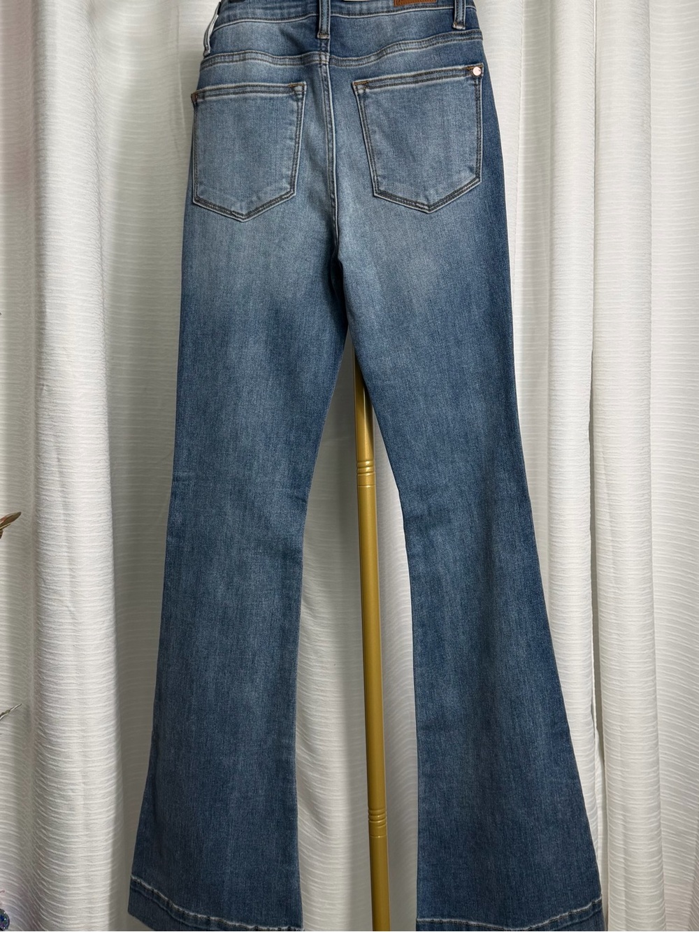 Judy Blue Medium Blue Flare Jeans - Picture 2 of 7